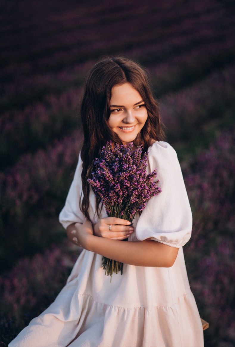 Фотосесія на природі у лаванді ніжна, фото - Студія краси Kseniamakeup