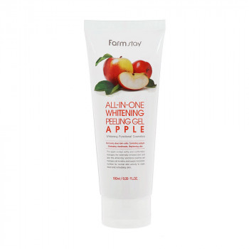 Освітлюювальний пілінг-гель для обличчя FarmStay Whitening Peeling Gel Cream Apple з екстрактом яблука, 180 мл