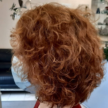 Работа с кудрявым волосом