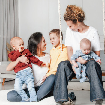 Семейная фотосессия на качелях, фото - Фотограф Катерина Денисова