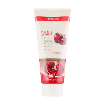 Пінка для вмивання FarmStay Pomegranate Pure Cleansing Foam з екстрактом гранату, 180 мл