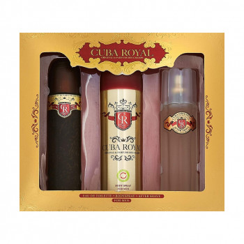 Парфумований набір чоловічий Cuba Paris Original Cuba Royal (туалетна вода, 100 мл + спрей для тіла, 200 мл + бальзам після гоління, 100 мл)