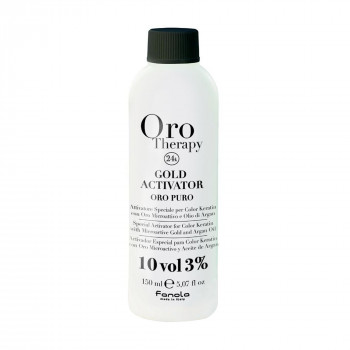 Окислювач з мікрочастинками золота Fanola Oro Therapy Gold Activator Oro Puro 10 Vol, 3%, 150 мл