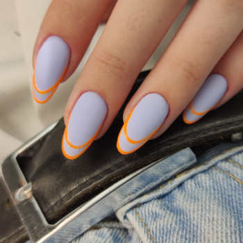 Наращивание "френч" - гель (рисованный)
                    Майстер манікюру Оксана Харків