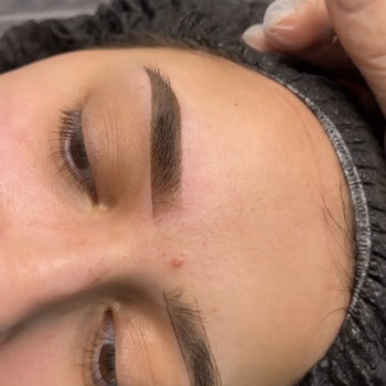 Пудрове напилення брів процес