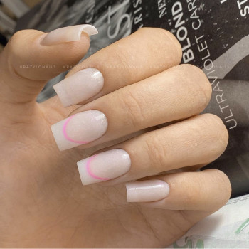 Нарощення нігтів, викладний френч