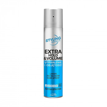 Лак для волосся Joanna Styling Effect Extra Hold & Volume Об'єм, з морським колагеном, екстрасильна фіксація, 250 мл