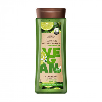 Очищувальний шампунь Joanna Vegan Cleansing Shampoo with Bergamot для жирного волосся, 300 мл