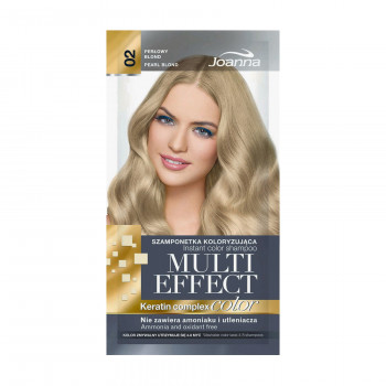 Відтінковий шампунь для волосся Joanna Multi Effect Color Keratin Complex 02 Pearl Blond, 35 г