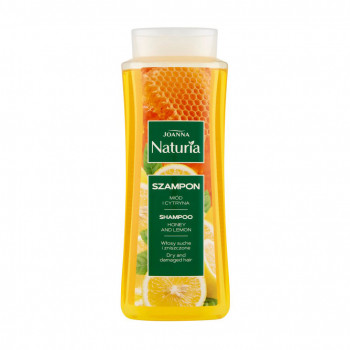 Шампунь Joanna Naturia Shampoo для сухого та пошкодженого волосся, з медом та лимоном, 500 мл