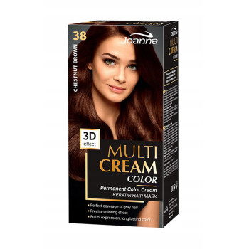 Фарба для волосся Joanna Multi Cream Color 38 Каштановий, 100 мл