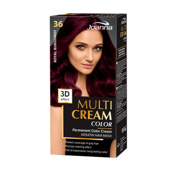 Фарба для волосся Joanna Multi Cream Color 36 Королівський бургунд, 100 мл