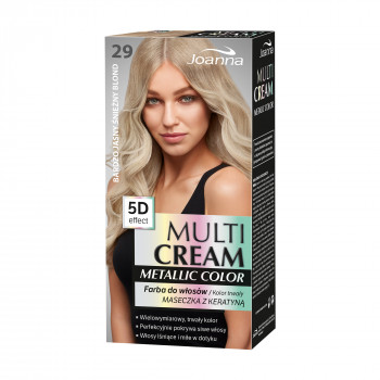 Фарба для волосся Joanna Multi Cream Metallic Color 29 Світлий сніжний блонд, 100 мл