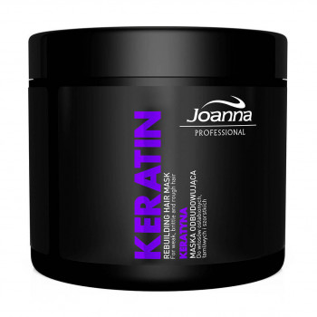 Відновлювальна маска Joanna Professional для пошкодженого та ламкого волосся, з кератином, 500 мл