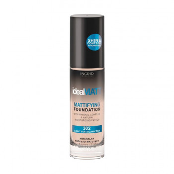 Тональный крем для обличчя Ingrid Cosmetics Ideal Matt Mattifying Foundation, 302 Light Sun, 30 мл