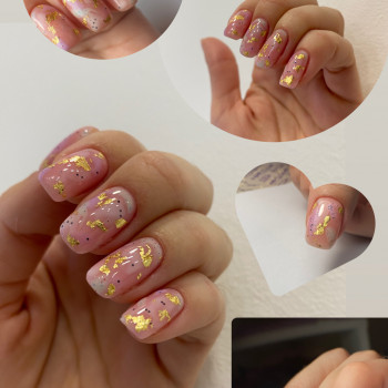 Дизайн с поталью, фото - Мастер маникюра Надежда Слесь