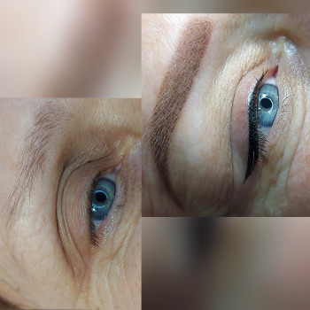 Перманентний макіяж брів та класична стрелочка