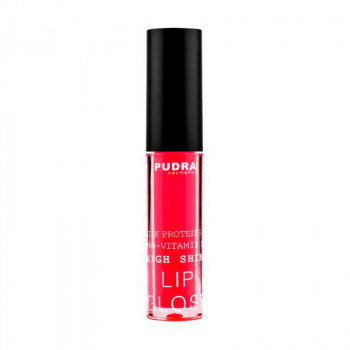 Блиск для губ Pudra Cosmetics High Shine Lip Gloss з протеїнами шовку та провітаміном B5, 08 Juicy Berry, 2.5 г