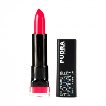 Помада для губ Pudra Cosmetics Rouge Lightweight Formula Lipstick SPF10 з провітаміном B5, 08 Hot Pink, 4.5 мл
