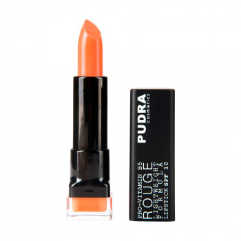 Помада для губ Pudra Cosmetics Rouge Lightweight Formula Lipstick SPF10 з провітаміном B5, 01 Cream Orange, 4.5 мл
