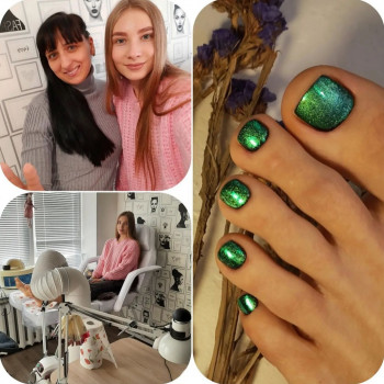 Педикюр (зняття+чистка+покриття гель-лаком)
                    Майстер манікюру Надія Львів