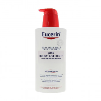 Захисний лосьйон Eucerin pH5 Body Lotion F для чутливої шкіри тіла, з дозатором, 400 мл