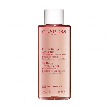 Заспокійливий тонізувальний лосьйон для обличчя Clarins Soothing Toning Lotion для дуже сухої та чутливої шкіри, 400 мл