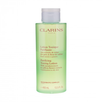 Тонізувальний лосьйон для обличчя Clarins Purifying Toning Lotion з екстрактами таволги та гамамелісу, 400 мл