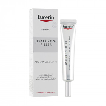 Крем для шкіри навколо очей Eucerin Hyaluron-Filler Eye + 3x Effect, SPF15, 15 мл