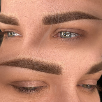 Перманентний макіяж брів у пудровій техніці