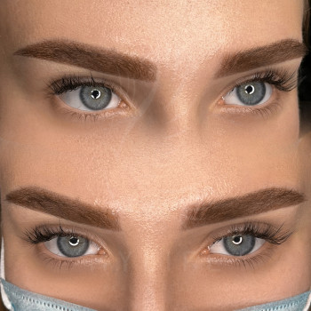 Перманентний макіяж брів у пудровій техніці