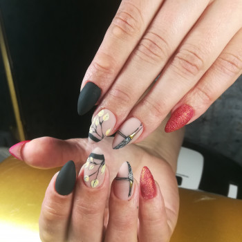 Корекцыя+дизайн+аппаратный маникюр