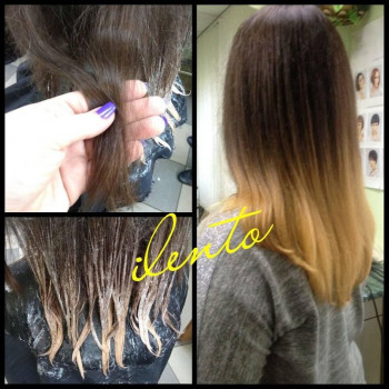 Окрашивание Омбре, фото - Салон краси Иленто