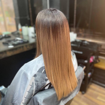 Окрашивание волос + тонировка собственным пигментом