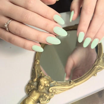 Маникюр миндаль неоновый, фото - Салон красоты Миледи