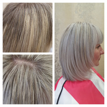 Фарбування волосся "Камуфляж сивини"