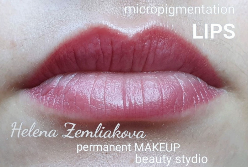 Перманентний татуаж губ  #перманентнийтатуажгуб  #перманентгуб, фото - Перукар-колорист Альона Землякова