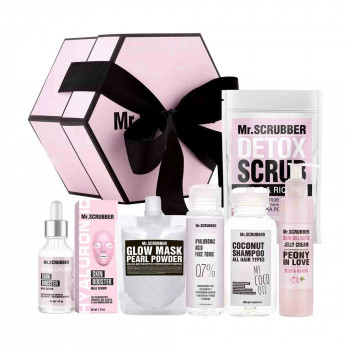 Набір Mr. Scrubber Women Set (сироватка, 30 мл + маска, 50 мл + тонік, 80 мл + шампунь, 250 мл + крем-гель, 150 мл + скраб, 200 г)