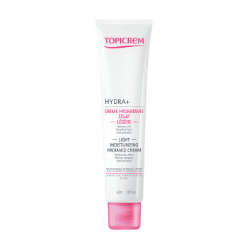 Легкий зволожувальний крем для обличчя Topicrem Hydra+ Light Moisturizing Radiance Cream, 40 мл