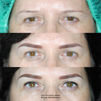 Перманентный макияж (татуаж) - бровей
                    Бровист Юлия Харьков