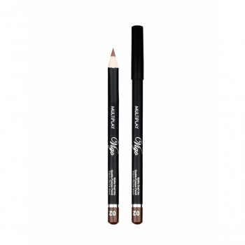 Контурний олівець для очей і губ Vigo Multiplay Eye Pencil, 02 Dark Brown, 1.7 г
