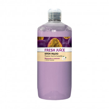 Рідке крем-мило Fresh Juice Маракуйя і камелія, з олією камелії, 1 л