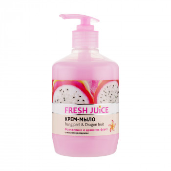 Рідке крем-мило Fresh Juice Франжипані і драконовий фрукт, з олією макадамії, 460 мл