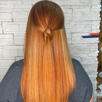 Рыжий цвет волос медный окрашивание, фото - Салон красоты Fargo