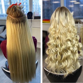 Афронаращивание, безопасное наращивание волос Киев
                    Парикмахер Надежда Киев