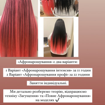 Афронаращивание полное или цветной ряд
                    Перукар Надежда Київ