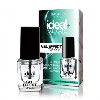 Верхнє покриття для нігтів Ingrid Cosmetics Gel Effect Top Coat з ефектом гель-лаку, 7 мл