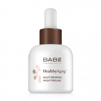 Нічний пілінг для обличчя BABE Laboratorios Healthy Aging оновлювальний з AHA-кислотами та ретинолом, 30 мл
