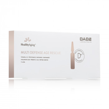 Мультизахисні ампули-концентрат для обличчя BABE Laboratorios Healthy Aging з інтенсивним омолоджувальним ефектом, 7*2 мл
