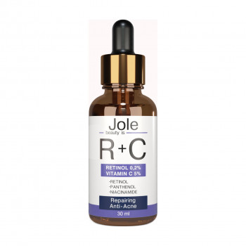 Сироватка для обличчя Jole Retinol 2+ Vitamin C5 Anti Acne Serum з ретинолом та вітаміном С, 30 мл